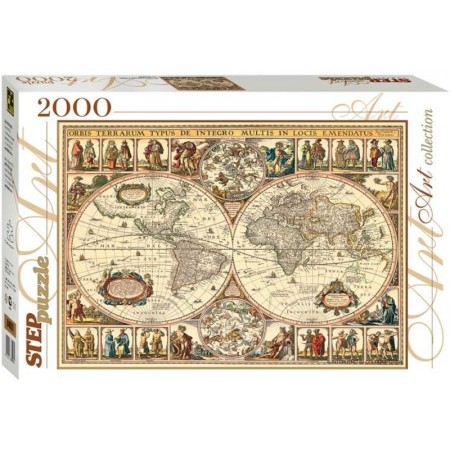 Пазл Step puzzle Историческая карта мира (84003), 2000 дет.